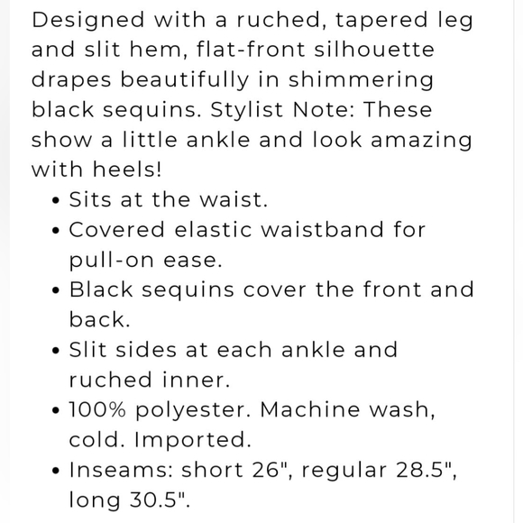 White House Black Market sequin pants - Picture 7 of 8